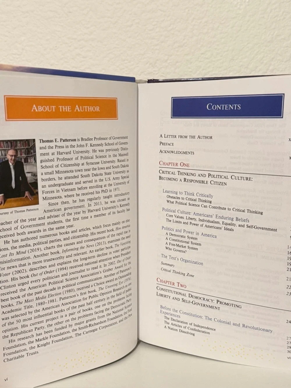 “We The People: An Introduction to American Government” 14th Edition Textbook